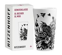 Ritzenhoff 3741001 Tasse à café XL 500 ml - série Genussklasse N° 1 - Tasse en porcelaine avec motif d'oiseaux - pièce de designer