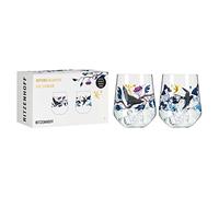 Ritzenhoff 3801002 Verre à gin set 700 ml - série Botanic Glamour n° 1, 2 pièces tumbler avec monde en papier - Made in Germany