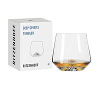 RITZENHOFF 3841001 Verre à tumbler 400 ml - Série Deep Spirits N° 1 Berg - Avec relief dans le fond en cristal - Fabriqué en Allemagne