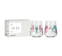 RITZENHOFF 8086003 Lot de 2 verres universels 500 ml Série Reitgold - Avec motif tête de cheval - Multicolore - Fabriqué en Allemagne