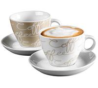Ritzenhoff & Breker 005752 Cornello Set de Tasses à café 4 pièces Crème