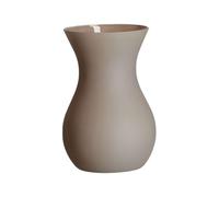 Vase ANNALENA, en verre, marron mat