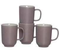 Ritzenhoff & Breker Jasper Lot de 4 tasses à café en grès Taupe 320 ml