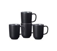 Ritzenhoff & Breker Jasper Lot de 4 tasses à café Noir