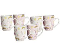Ritzenhoff & Breker Lot de 6 tasses à café en porcelaine Motif licorne 350 ml