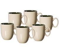 Ritzenhoff & Breker Lot de 6 tasses à café Skog, vert foncé