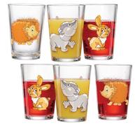 Ritzenhoff & Breker Lot de 6 verres pour enfant, motif animaux de la forêt