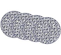 Ritzenhoff & Breker Lot de Royal Sakura Assiettes Plates, 4 pièces, 26,5 cm Diamètre, Porcelaine, Bleu/Blanc