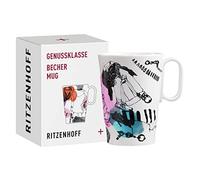 Ritzenhoff Lenka Kühnertová Tasse à café 335 ml, passe au lave-vaisselle, livrée dans un emballage cadeau, Violet, Rose, Noir, Orange, Bleu