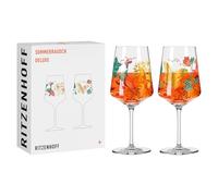 RITZENHOFF Lot de 2 verres à apéritif - 500 ml - Fabriqué en Allemagne | Réf. 2841020, Série Sommerrausch Deluxe, 2 verres à apéritif 500 ml, en cristal, lave-vaisselle