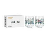 RITZENHOFF Lot de 2 verres à gin - 700 ml - Fabriqué en Allemagne | Réf. 3701004, Série Faune ombre, 2 verres à gin 700 ml, en cristal, lave-vaisselle