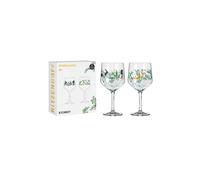 Ritzenhoff 3882001 Verre à gin 700 ml - set de 2 - série Botanic Glamour - 2 coupes avec motif étoiles-lunes - Made in Germany