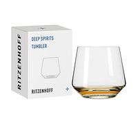 Ritzenhoff 3841003 Verre tumbler 400 ml - série Deep Spirits N° 3 Geo - avec relief dans le fond en cristal - Made in Germany