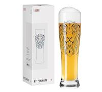 RITZENHOFF Verre à bière - 600 ml - Fabriqué en Allemagne | Réf. 3481919, Série Brauchzeit, 1 verre à bière 600 ml, en cristal, lave-vaisselle