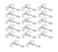 Riuulity 20 PCS Collier de Serrage en Acier Inoxydable, Clip d'étanchéité pour Bouchon D'Eau à Ressort Pinces en Caoutchouc Latex pour Tests Chimiques Expériences Scientifiques
