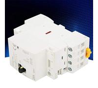 Riuulity 4P 25A 220V 50Hz Silencieux DIN Rail Contacteur AC avec (4NO)