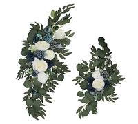 Riuulity Arc de Mariage Artificiel, Fleur Swag, Beau Kit de Décoration en Soie pour Mariages, 70x50cm, 50x25cm (449.00)