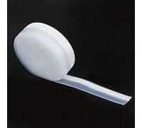 Riuulity Bande de Joint de Porte en Silicone, Autocollant 35mm X 5m | Isolant Phonique Anti-Courant D'Air pour Portes Vitrées, Fenêtres et Armoires, Bande de Silicone Transparente Ultra-Mince,