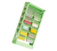 Riuulity Bibliothèque Multifonctionnelle élégante, étagère de Rangement de Livres Multicouches pour Utilisation sur Le Bureau, Construction en Plastique Durable (Bibliothèque à Cinq Niveaux Verte)