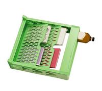 Riuulity Bibliothèque Multifonctionnelle élégante, étagère de Rangement de Livres Multicouches pour Utilisation sur Le Bureau, Construction en Plastique Durable (Bibliothèque Double Couches Verte)
