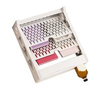 Riuulity Bibliothèque Multifonctionnelle élégante, étagère de Rangement de Livres Multicouches pour Utilisation sur le Bureau, Construction en Plastique Durable (Bibliothèque double épaisseur blanche)