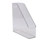 Riuulity Classeur Vertical Transparent en Plastique A4 pour Bureau | Boîte de Rangement pour Documents, Plastique moulé Transparent, Usage sur Bureau Autonome, compatibilité A4, Bureau Maison