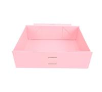 Riuulity Coffret Cadeau pour Cadeaux Boîte D'emballage Cadeau de Luxe à Fermeture Magnétique 10,24 X 7,36 X 3,15 Pouces Blanc avec Nœud en Ruban pour Cadeaux de Fête D'anniversaire de (Rose)