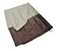 Riuulity Couverture de Fontaine 210D, Tissu Oxford Enduit d'argent, Protecteur de Statue D'extérieur avec Attache Inférieure pour la Protection Solaire d'hiver (Beige avec Couleur café)