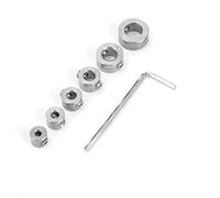 Riuulity Drill Bit Depth Stop Collar Set 3-10mm Stainless Steel | Conception durable, Adapté aux forets en acier à haute teneur en carbone, Dispositif de positionnement, Fonction de limite