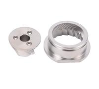Riuulity Ensemble de Fraises de Broyeur Conique en Acier Inoxydable de Remplacement 48 Mm avec Rainures Optimisées pour la Lame de Fraise de Moulin à café, Fraises de Lame de Broyage de