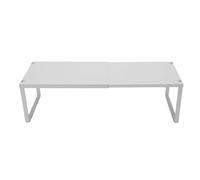 Riuulity Étagère Extensible pour Armoire 32-52 Cm Réglable en Acier au | Pieds à Ventouse Antidérapants, Organisateur Robuste en Métal pour Garde Manger, Sous évier, Placard, Plan de Travail,