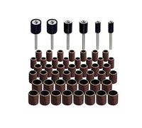 Riuulity Kit de Meule et de Polissage en Métal avec Anneaux de Ponçage, Mandrin Haute Résistance pour une élimination Efficace de la Rouille, Ensemble Complet de 51 Pièces