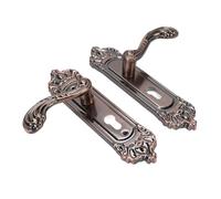Riuulity Levier de Porte D'entrée avec Clés, Alliage D'aluminium | Roulement Silencieux, Poignée épaissie, S'adapte aux Portes Intérieures, Chambres à Coucher, Salles de Bains, Comprend un