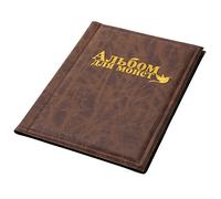Riuulity Livre de Collection de Pièces de Monnaie de 250 Pochettes, Pages Transparentes Super Claires avec Album de Stockage de Grande capacité pour L'échange de Badges, Jetons, Médaillons (Brown)