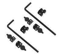 Riuulity Loquet de Sol de Porte Durable, 2 Jeux de Boulons de Canne de 12 Pouces pour la sécurité de la Maison, Clôture en Bois et en Métal