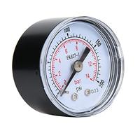 Riuulity Manomètre Mécanique à Connexion Arrière BSPT 1/8 Pouces, Idéal pour les Applications D'air, D' et D'eau avec des Lectures Claires (0-200psi,0-14bar)