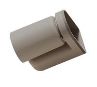 Riuulity Porte-Brosse à Dents Multifonctionnel, Support de Rangement Suspendu sans Trou pour Salle de Bain, Matériau ABS 4,33x2,56x4,92 Pouces (Brun Caramel)