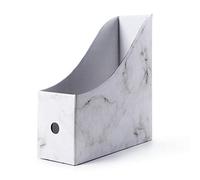 Riuulity Porte-revues en Carton Durable avec Finition Brillante pour un Stockage et une Organisation élégants des Fichiers de Bureau, Lot de 3 (Comme montré)