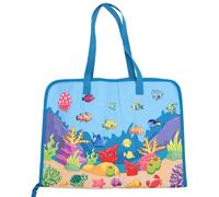 Riuulity Sac D’Art A3 Organisateur de Rangement pour Peintures, Motif | Polyester Léger, Bretelles Rembourrées, Compartiments Multiples, étui de Portfolio D’art Lavable