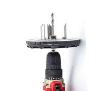 Riuulity Scie à Poinçonner Réglable, Outil de Tournevis électrique Efficace pour le Travail du Bois, Parfaitement les Trous de 45 à 130 Mm, Idéal pour L'amélioration de L'