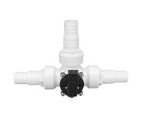 Riuulity Vanette de Dérivation 3 Voies G1 1/2, Kit D'adaptateur de Tuyau PVC pour Piscine et Spa, avec Boule en Acier Inoxydable et Volant, Contrôle de Débit pour Pompes