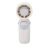 Riuulity Ventilateur Portable Rechargeable, Moteur sans Balais 4000mAh, Vitesse Variable sans Palier, Silencieux Pliable Turbo avec Affichage Numérique, pour Voyage en Extérieur (DC3~6V)