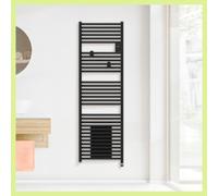Thermor Radiateur sèche-serviettes connecté Riva 5 1500W (1000W+500W) avec soufflerie Noir carbone