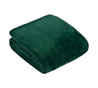 RIVA Couverture Polaire Furn Harrow - Couverture en Flanelle légère et Douce pour lit ou canapé (Émeraude - 140x180cm)