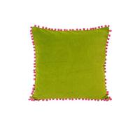 Riva Home Velvet - Housse de coussin (45x45cm) (Vert/Fuchsia) - UTRV919