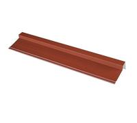 Rive gauche/droite 920 mm pour panneau tuile facile en acier galvanisé laqué mat Brun rouge mat, L.920 mm
