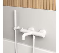 rivea Dia Mitigeur thermostatique de baignoire avec set de douche, BR2067MW,