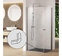 rivea Dia Raccord d'angle de rechange pour portes battantes et pliantes en accès d'angle, BL001455CR,