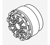 rivea Mousseur de rechange pour mitigeur monocommande avec douchette de bidet, BR2149XX,