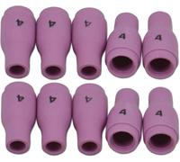 RIVERWELD Accessoires de Chalumeau de Soudure TIG - Cuves Céramiques de Buse en Alumine 13N08 4# Orifice de 6,5mm - Pour Soudure TIG PTA SR DB WP 9 17 18 20 25 26 - Pack de 10